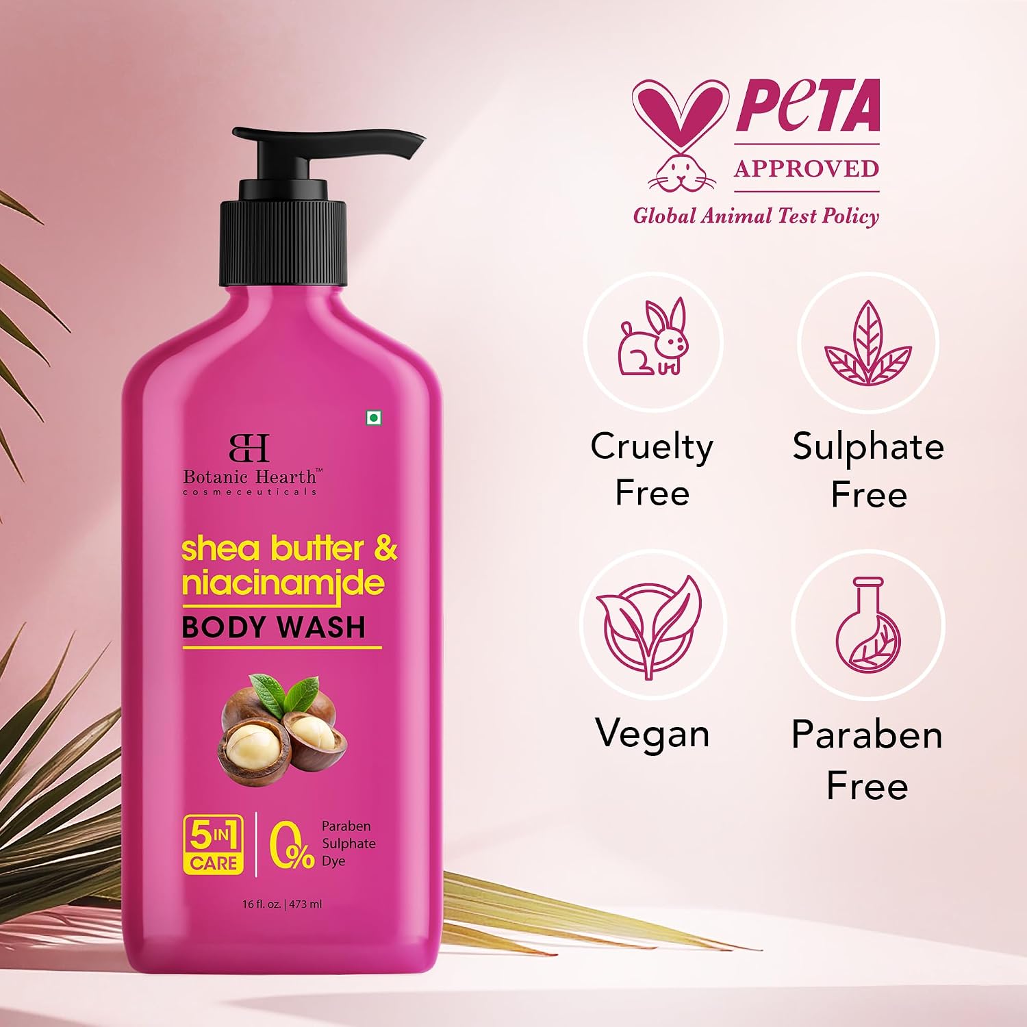 Botanic Hearth Tea Tree Body Wash With 100% Tea Tree Oil - 16 Fl oz