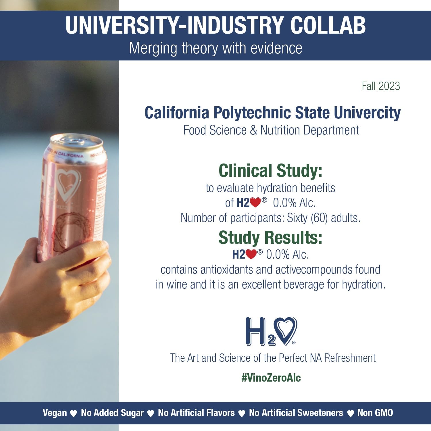 H2o - The Best Non Alcoholic Red Wine - Infused California Sparkling Refreshment, 0.0% Alcohol, (Pinot Noir, Pack of 4-12 Fl oz)