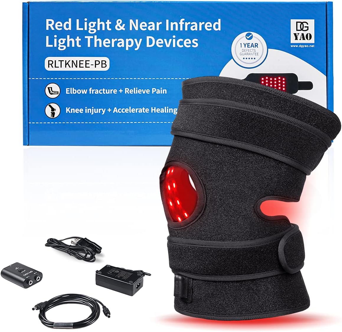 DGXINJUN Red Light Therapy Device for Body Calf Arm Pain Relief Near Infrared Light Therapy 850nm LED Muscle Wrap for Leg Home Use Nerve Damage Deep