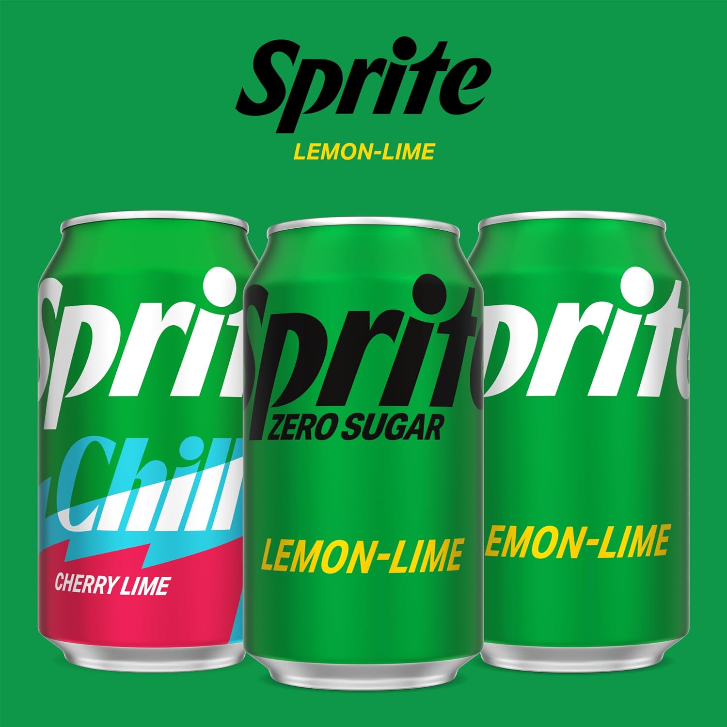 Sprite Lemon-Lime Caffeine-Free Soda Soft Drink Cans, 12 fl oz, 12 Pack | Fridge pack, naturally flavored soft drink, carbonated