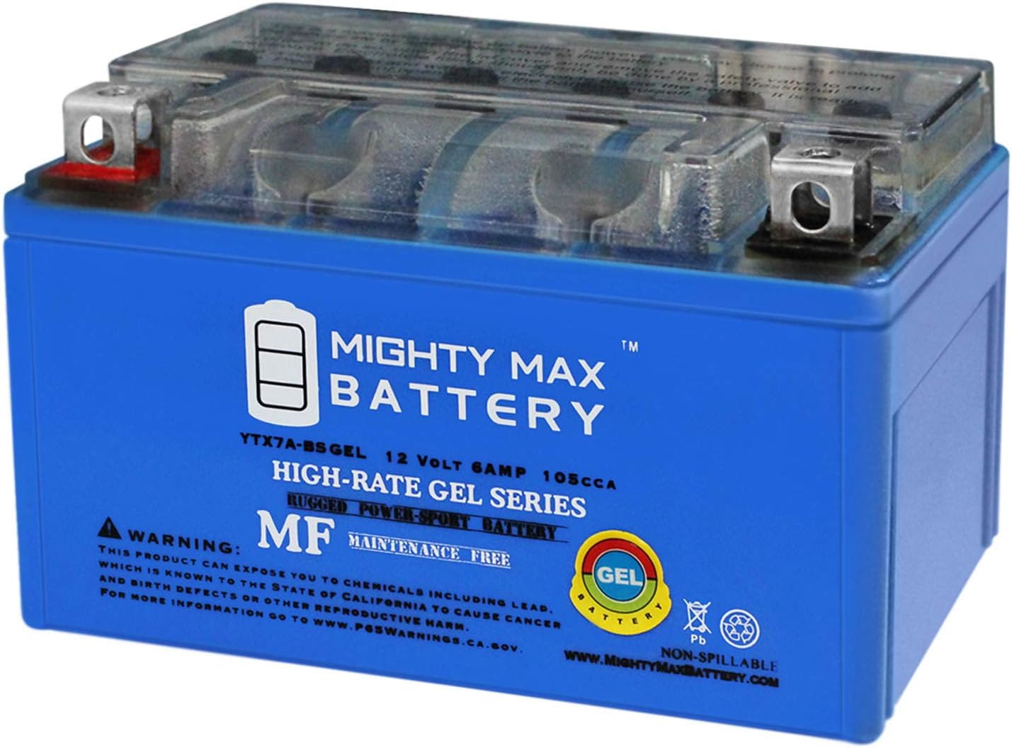 Mighty Max Battery YTX4L-BS GEL - 12 Volt 3 AH, GEL Type, 50 CCA, Rechargeable Maintenance Free SLA AGM Motorcycle Battery