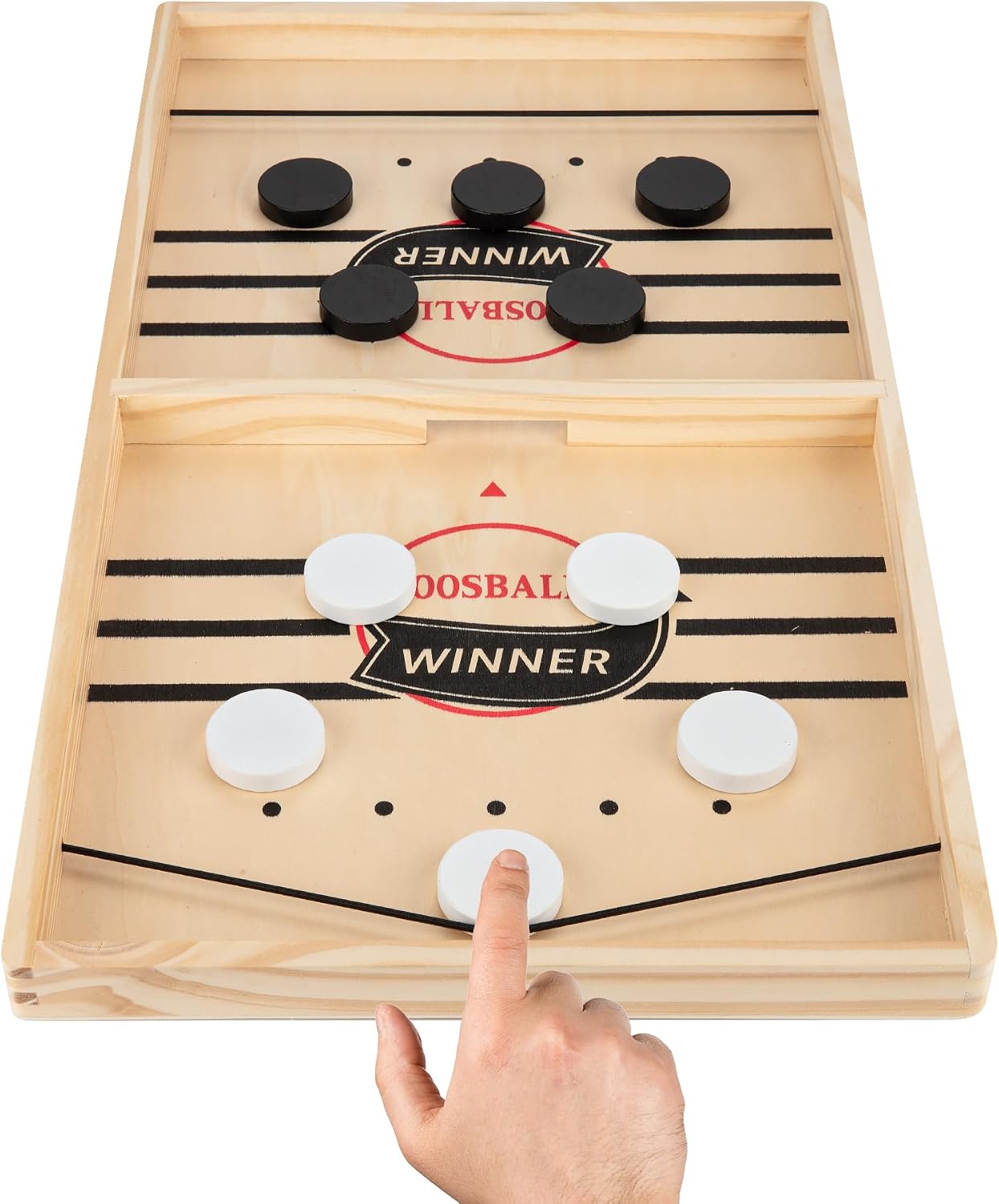 22'' Large Fast Sling Puck Game, Hockey Table Game for Family Night