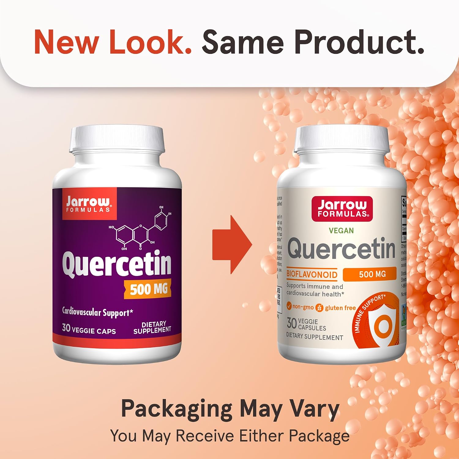 Jarrow Quercetin 500mg Capsules for Cardiovascular & Immune Health, 200ct | Cellular Health Support, Cardiovascular Support, Antioxidant Support, Supports Antioxidant Status, Veggie Capsules