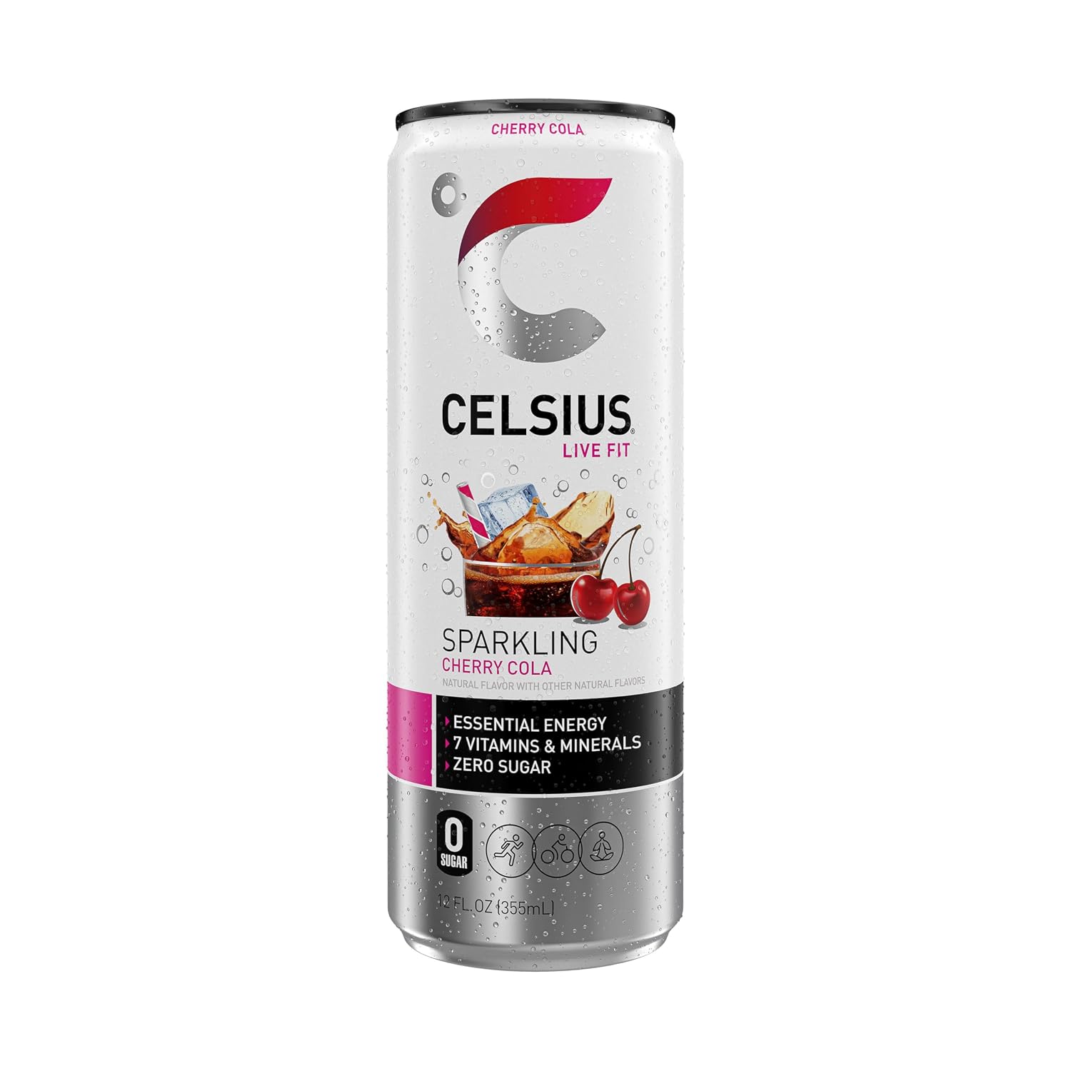 CELSIUS Sparkling Cola, Sugar Free Energy Drink, 12 Fl Oz (Pack of 12)