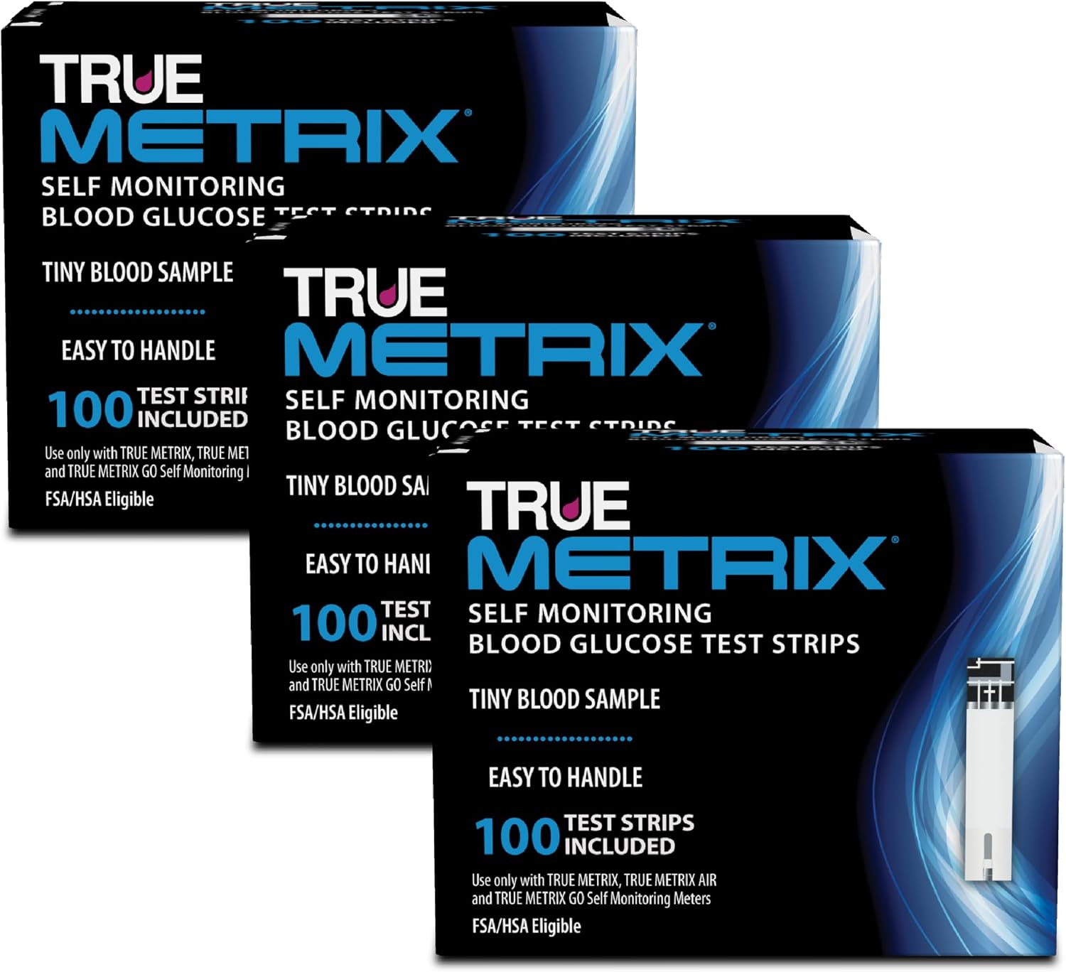 TRUE METRIX Self Monitoring Blood Glucose Test Strips, 50 Count | Blood Glucose Test Strips Compatible with TRUE METRIX Family of Self Monitoring Blood Glucose Meters, Fast and Easy to Use