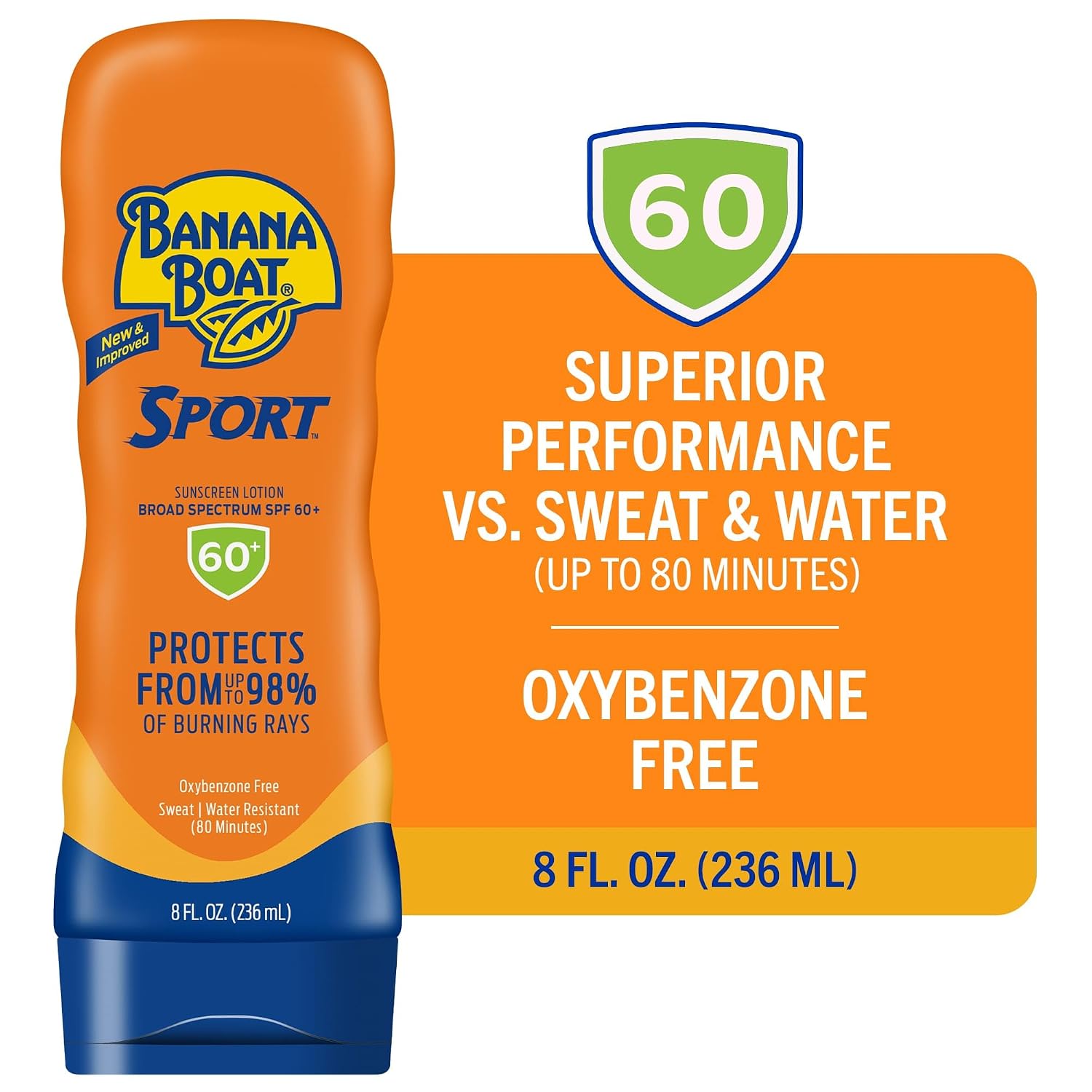 Banana Boat Sport SPF 50 Sunscreen Lotion, 8 Fl Oz