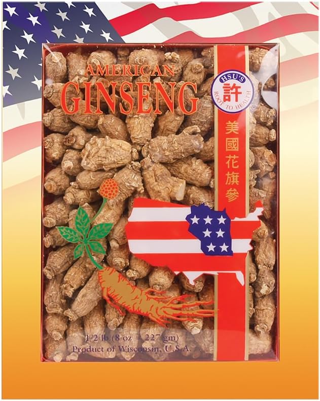 Hsu's SKU 110-4 | Short Extra Large | Cultivated Wisconsin American Ginseng Direct from Ginseng Gardens | 许氏花旗参 | 4oz Box, 西洋参, B005HSX9VM