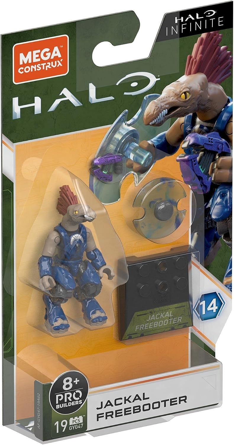 Mega Halo Heroes Construx Pro Builders Series 14 Jackal Freebooter Figure GVP47