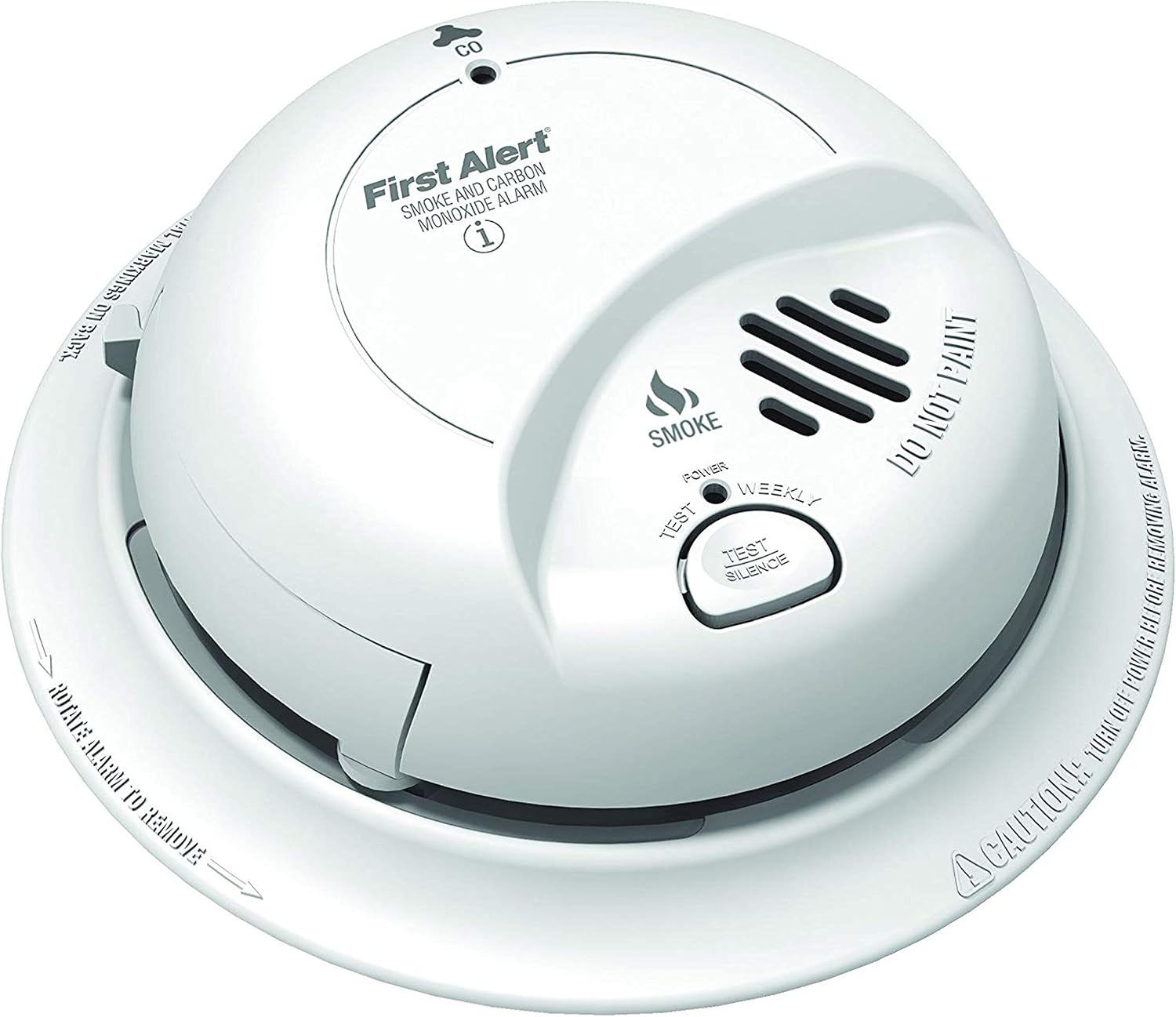 FIRST ALERT BRK SC9120B Hardwired Smoke and Carbon Monoxide (CO) Detector with Battery Backup, 1 Pack, White