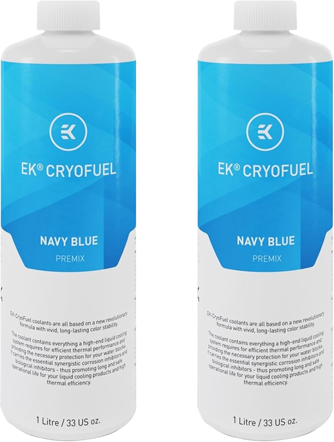 EKWB EK-CryoFuel Premix PC Coolant, 1000mL, Space Black, 2-Pack