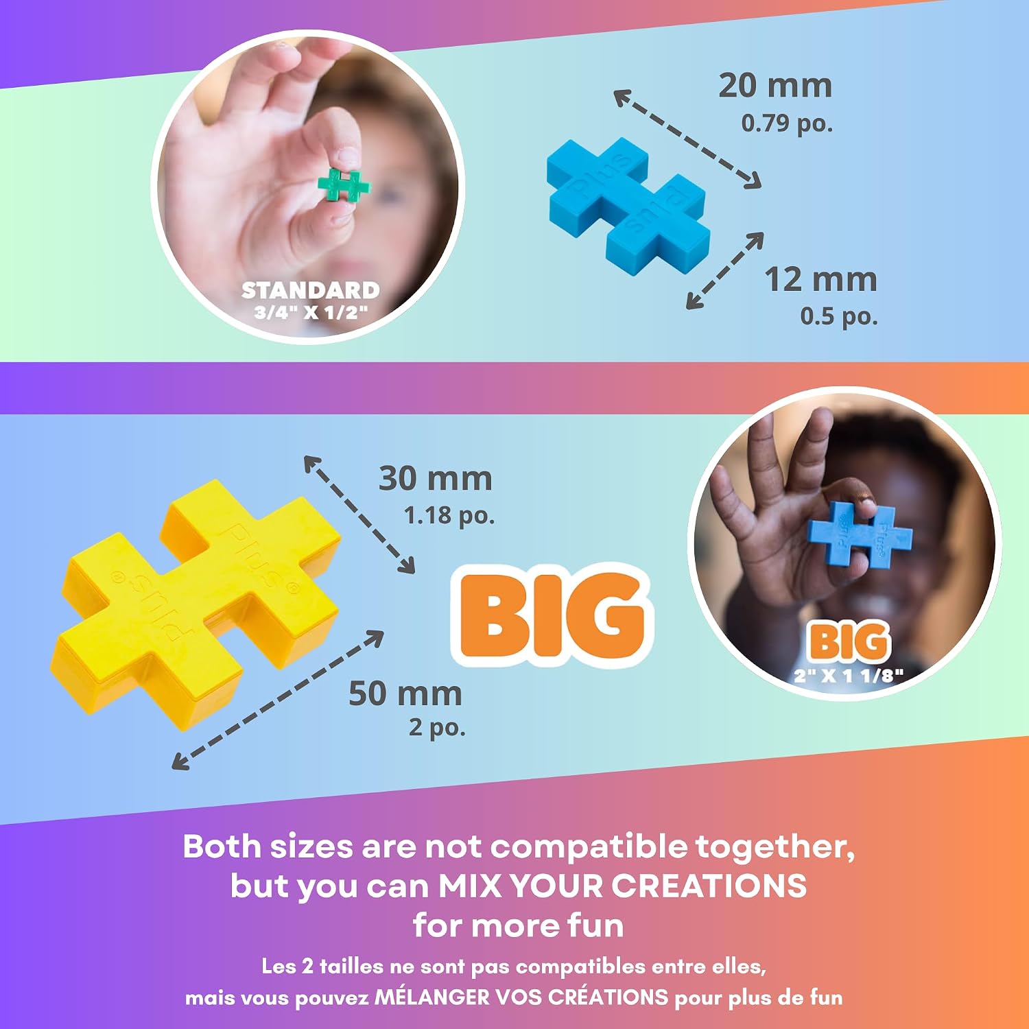 PLUS PLUS Fox Tube - 3D Animal Figure Building Block Set | Fun Stem Toys, Gifts for Boys & Girls, Mini Waffle Blocks, Kid Airplane Activities