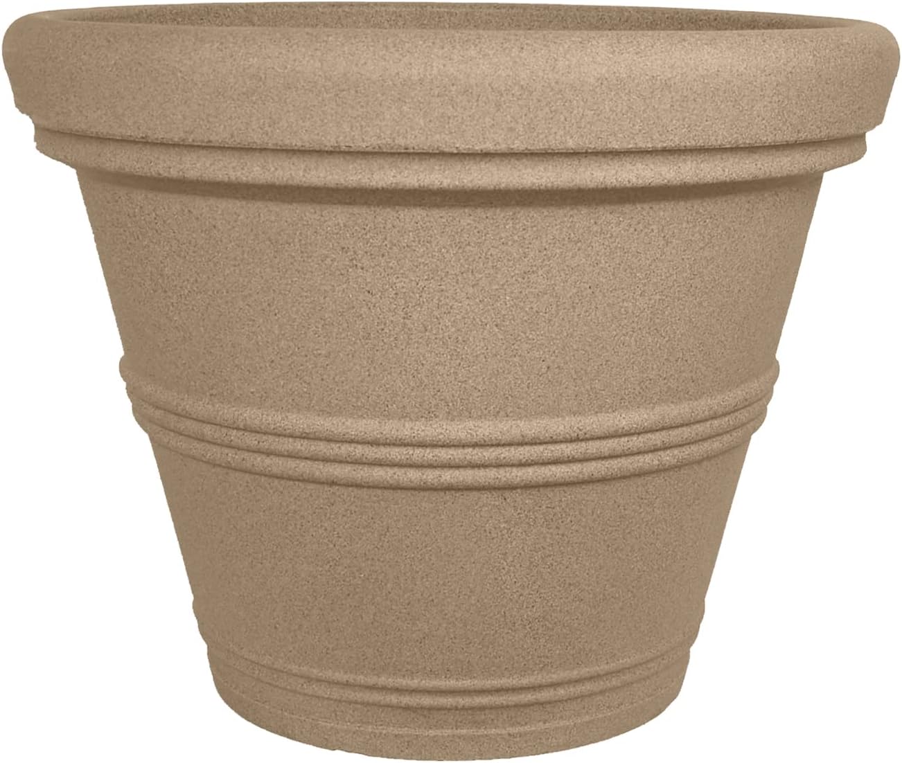 Tusco Products T30 Rolled Rim Pot, Round, Terra Cotta, 30-Inch