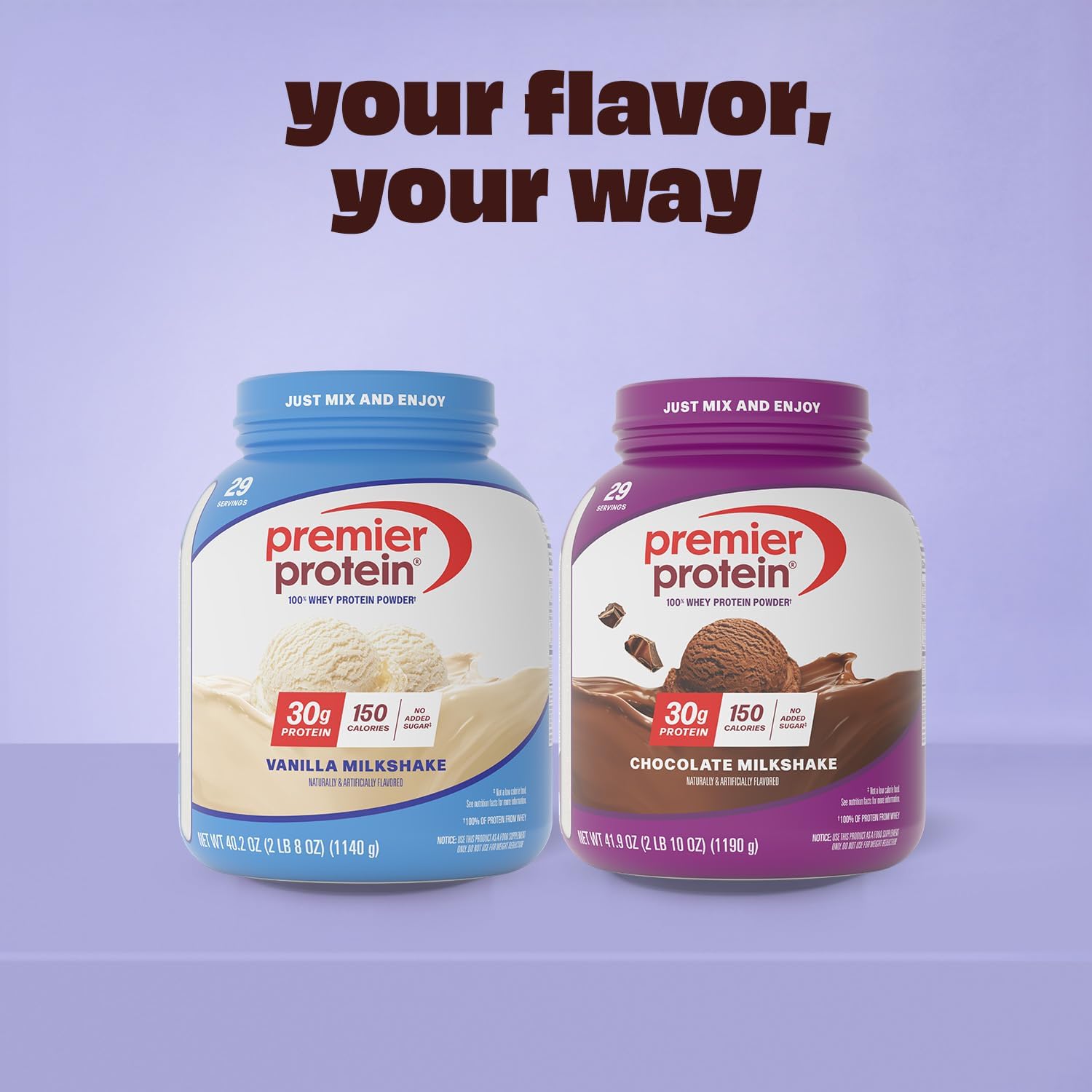 Premier Protein 30g High Protein Powder, 100% Whey, Chocolate, 17 Servings | No Added Sugar, Supports Muscle Health, Soy & Gluten-Free, 1.44 lb