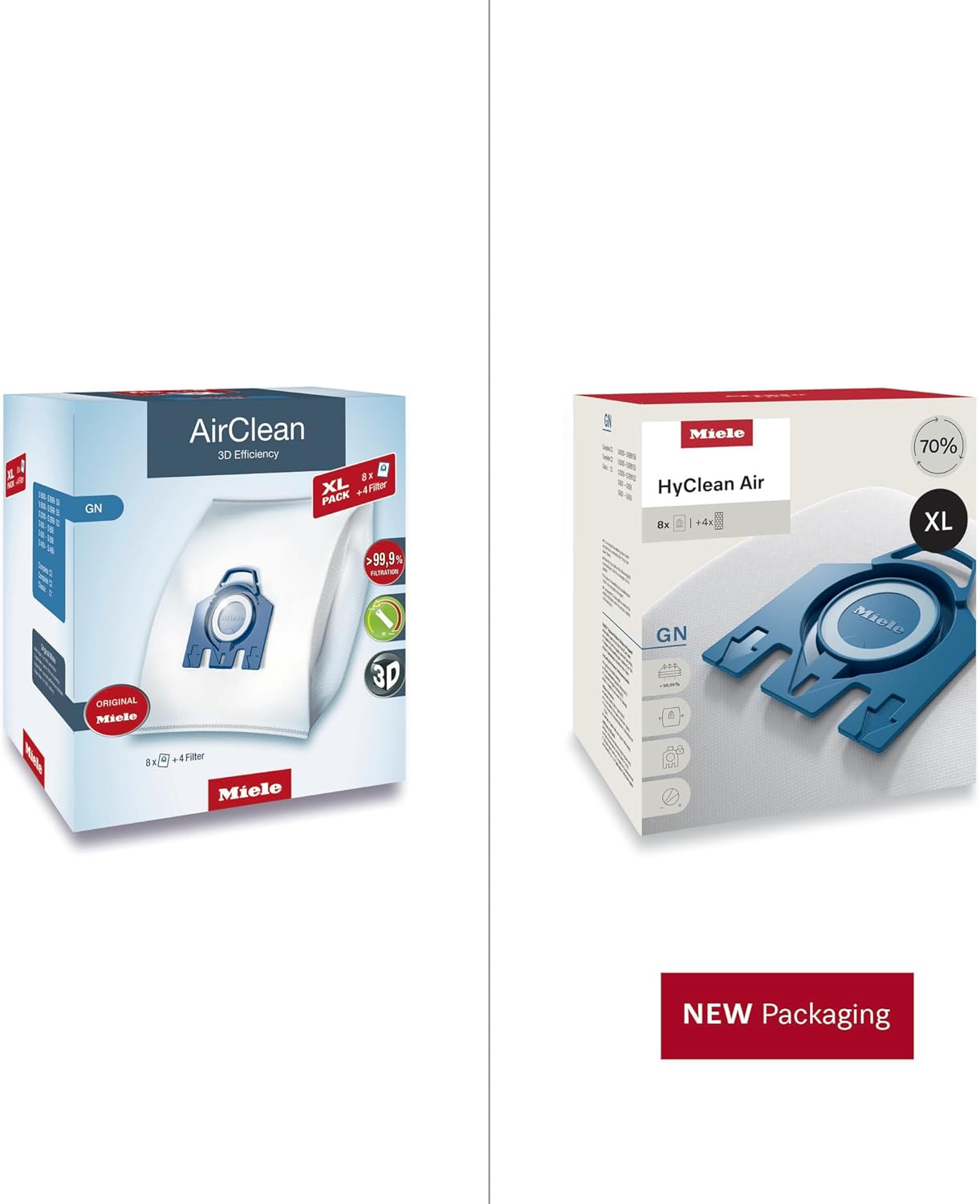 Miele GN Vacuum Cleaner Bags, XL-Pack for Select Miele Canister Vacuums