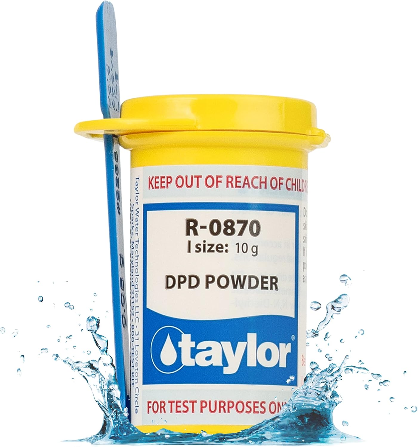 Taylor Technologies R-0870-I DPD Powder for Swimming Pool, 10gm, White