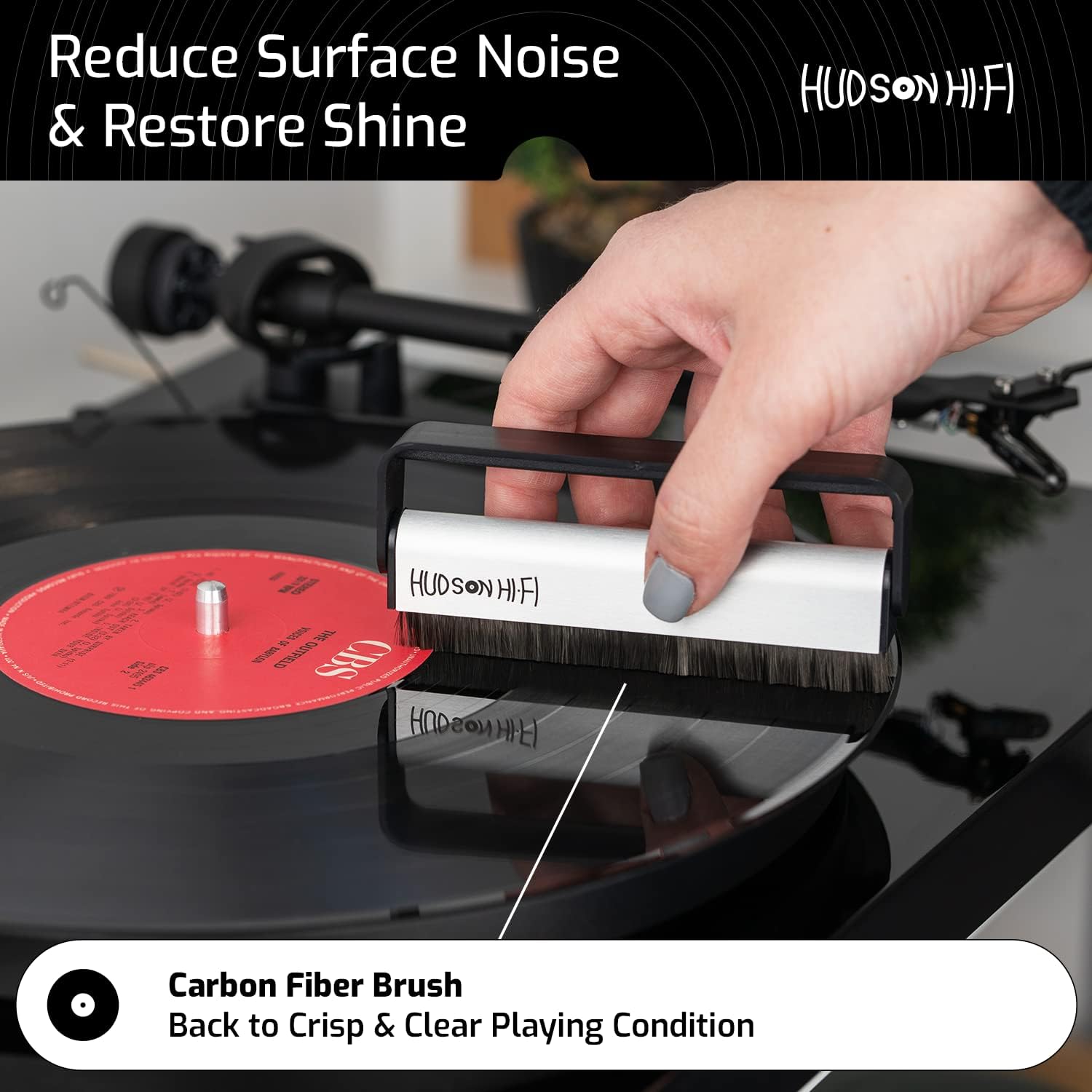 9-in-1 Vinyl Record Cleaning Kit – Anti-Static Cleaner, Carbon Fiber & Velvet Brushes, Stylus Gel, Microfiber Cloth