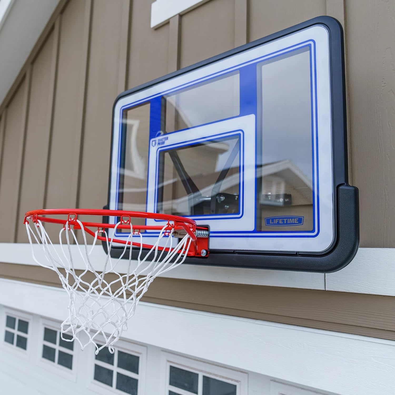 Lifetime 73650 44 Inch Shatterproof Backboard and Rim Combo Kit
