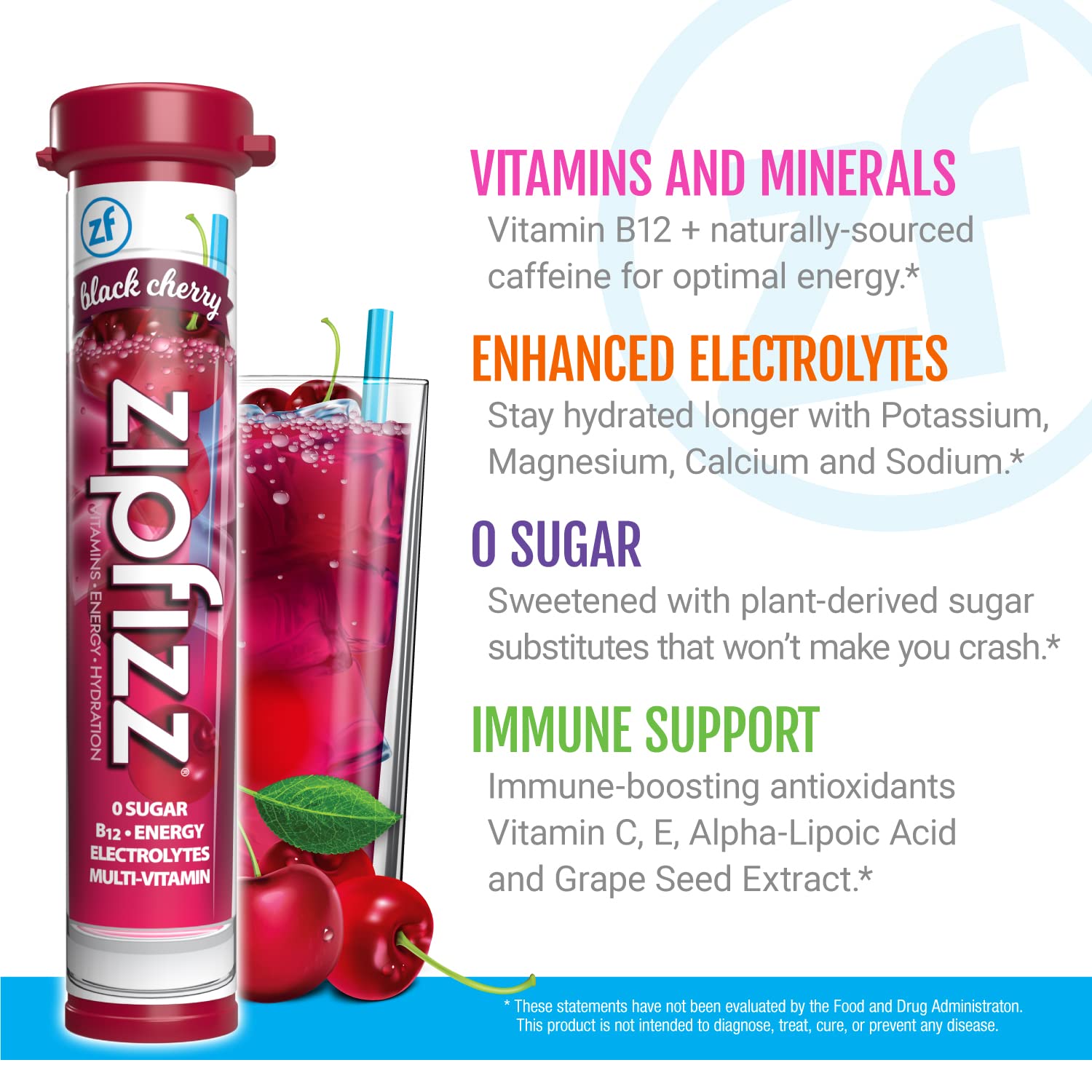 Zipfizz Energy Drink Powder, 20 Pack B12 Electrolyte - Pink Lemonade | Hydration tubes with vitamin drink benefits, 100mg caffeine, B12, electrolytes, & no artificial sugar for active lifestyle