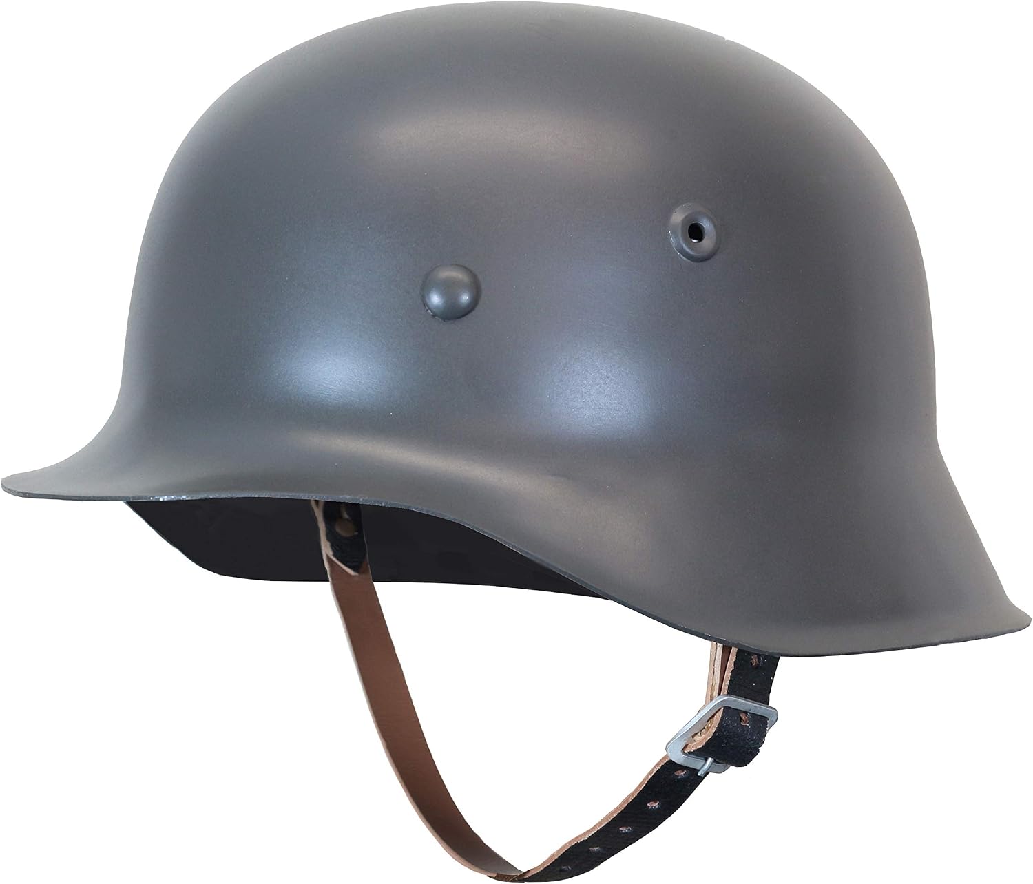Epic Militaria Reproduction WW2 German Army M42 STEEL HELMET with Leather Liner & Chin Strap