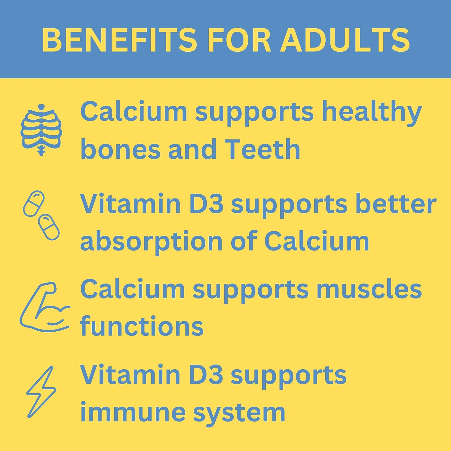 Greenfield Nutritions Halal Calcium Tablets with Vitamin D3 - Halal Calcium 600mg with Vitamin D3 400IU - 90 Halal Vitamins Calcium Tablets for
