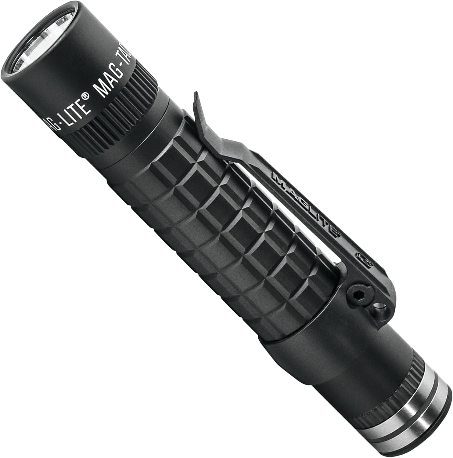 Maglite MAG-TAC Rechargeable LED Flashlight – Plain Head, High-Performance Tactical Light – Black