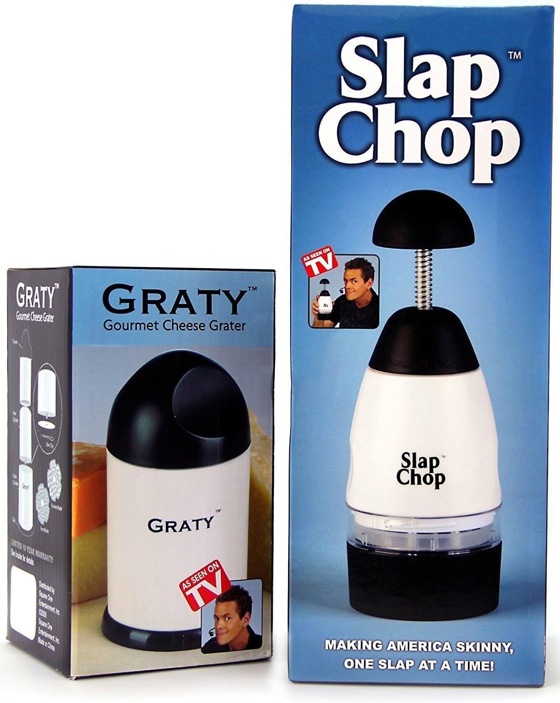 Original Slap Chop Slicer Chopper with Stainless Steel Blades & Butterfly Opening for Easy Cleaning - Vegetable Chopper Gadget, Mini Chopper for Salads - Kitchen Accessory