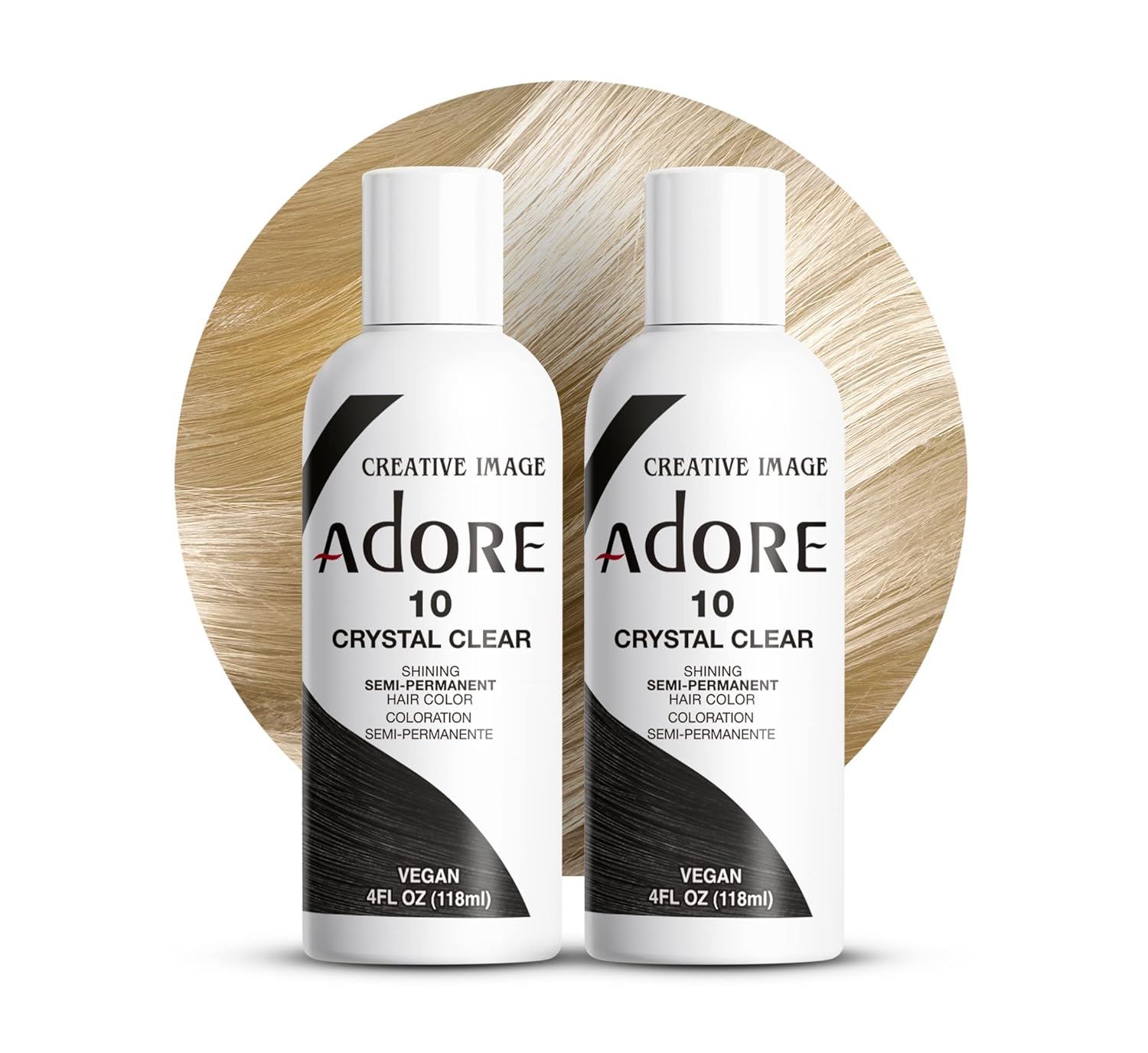 Adore Semi Permanent Hair Color, 107 Mocha, 4 Fl Oz | Vegan & Cruelty-Free Brown Hair Dye | No Ammonia, No Peroxide, No Alcohol