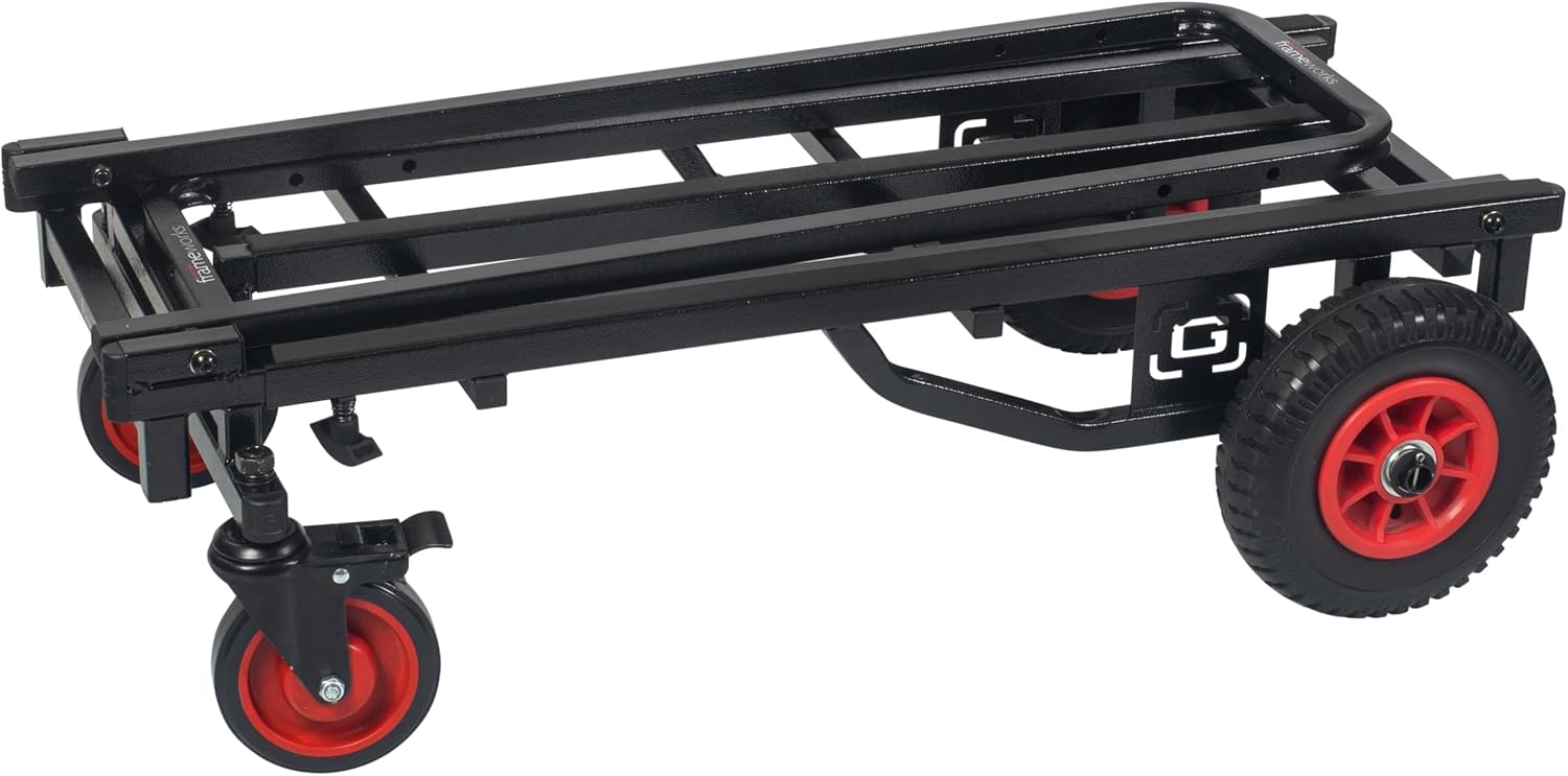 Gator Frameworks Folding Multi-Utility Cart with 30-52” Extension & 500 lbs. Load Capacity (GFW-UTL-CART52)