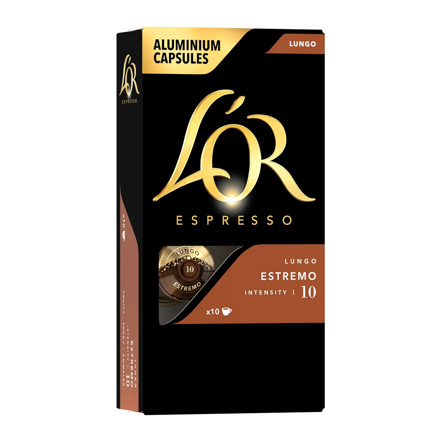 L'OR Espresso Capsules, Medium Roast, Chocolate, 10 Capsules