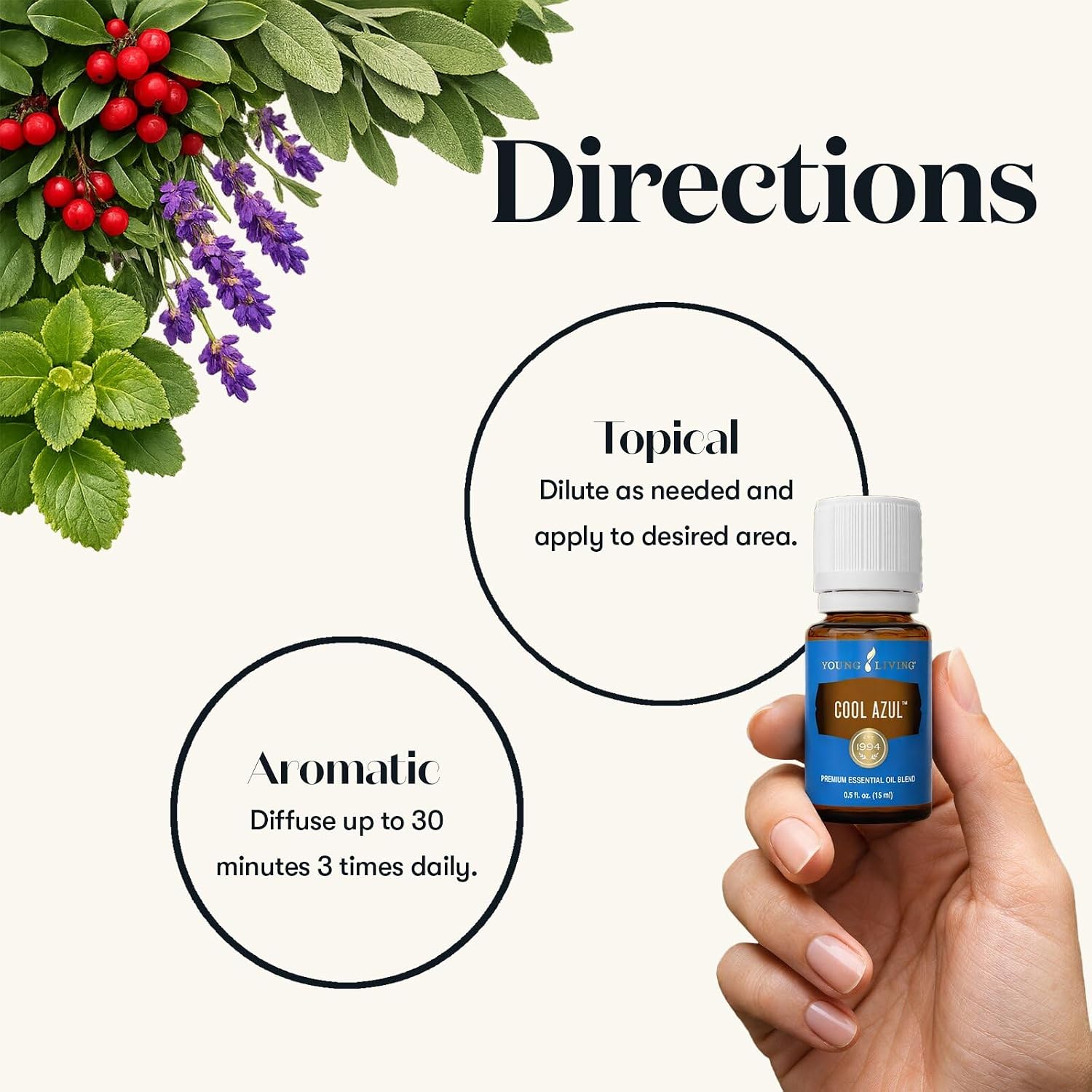 Young Living Thieves Vitality Essential Oil Blend | 5 ml | Warm Spicy Herbal Aroma for Diffusers, Massage & Aromatherapy | Clove, Lemon, Cinnamon, Eucalyptus & Rosemary Blend | Seed to Seal Quality