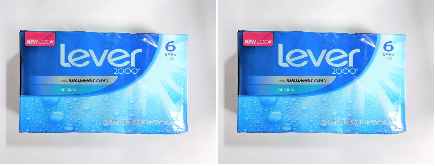 Lever 2000 Original Refreshing Bar Soap, Perfectly Fresh 4 oz, 2 ea