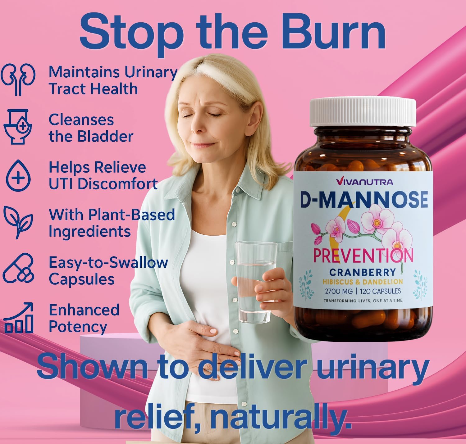 Urinary Tract Health Supplement For Women - Daily Bladder & PH Support