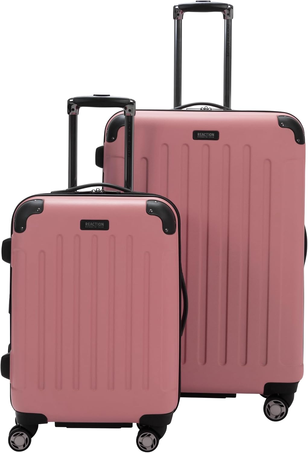 Kenneth Cole REACTION Renegade Luggage Expandable 8-Wheel Spinner Lightweight Hardside Suitcase, Champagne, 20-Inch Carry On