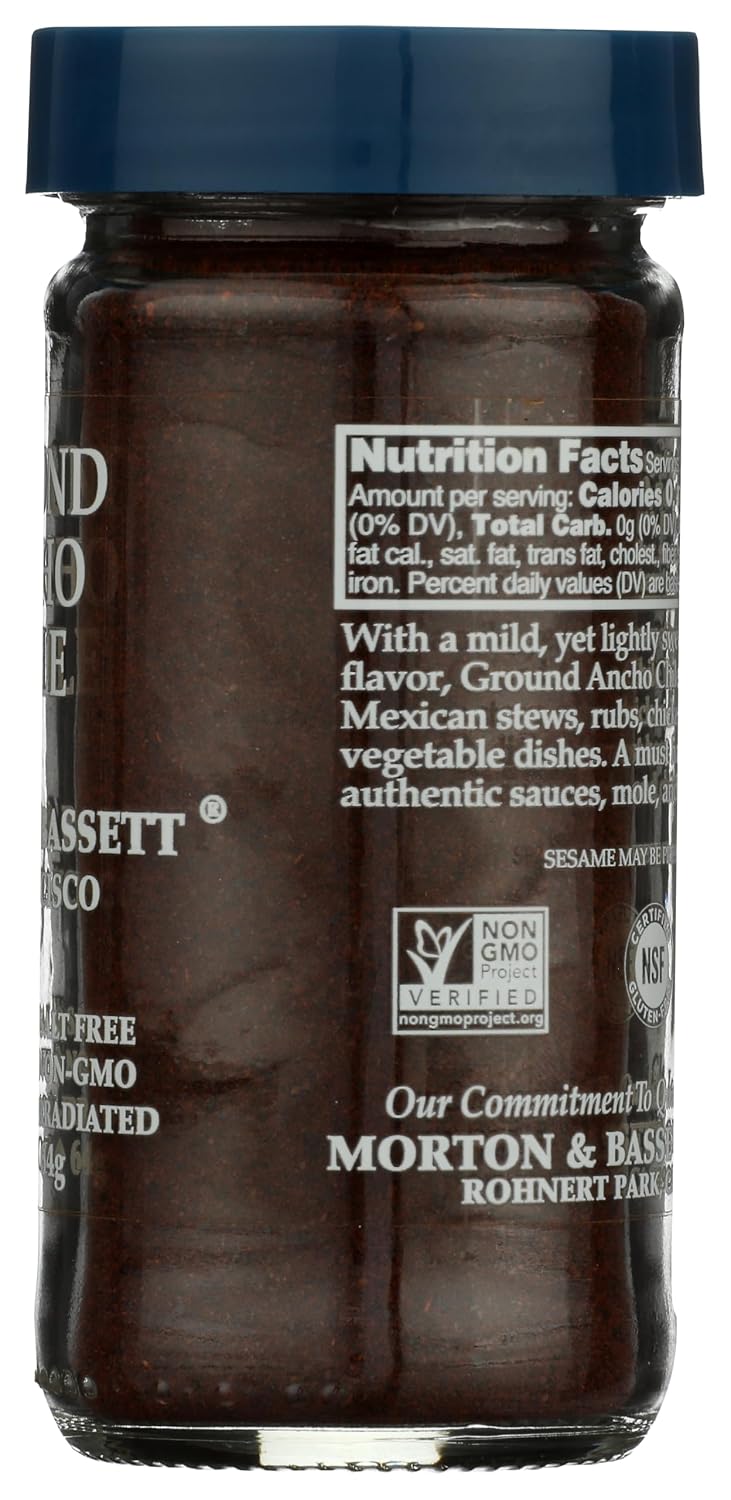 Morton & Bassett Cayenne Pepper, 1.8 oz – Non-GMO, Salt-Free, Bold and Spicy for Heat, Sauces & Mexican Cuisine