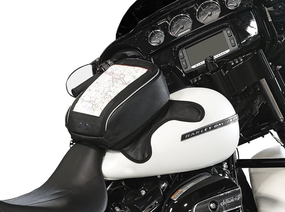 Nelson-Rigg Route 1 Journey Highway Cruiser Magnetic Tank Bag, fits Harley Davidson, Indian, Honda, Yamaha, Suzuki and more