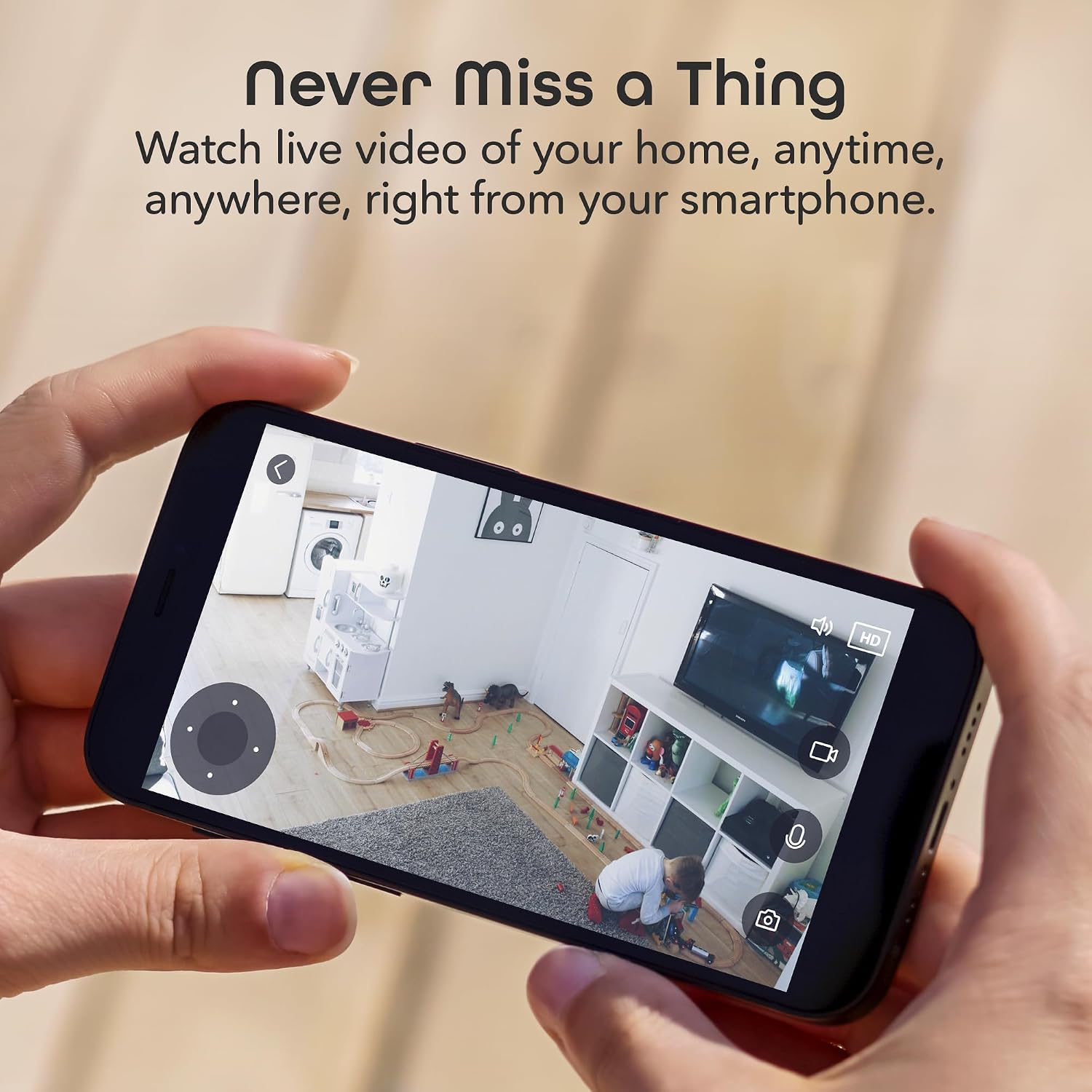 Geeni Sentinel Smart 2K Indoor Security Camera with Auto-Tracking – Dual-Band 2.4GHz & 5GHz WiFi, 2K HD Video, App & Voice Control, Motion Detection, White
