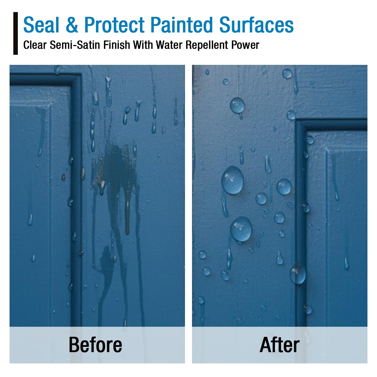 Rain Guard Paint Sealer Concentrate SP-9002 | Makes 2 Gallon | Protects Painted Concrete, Wood, Stone | Silane/Siloxane Acrylic Waterproofer | UV Resistant | Fast Drying | Semi-Satin Finish | Protects Painted Concrete, Painted Wood, Painted Stone, Silane…