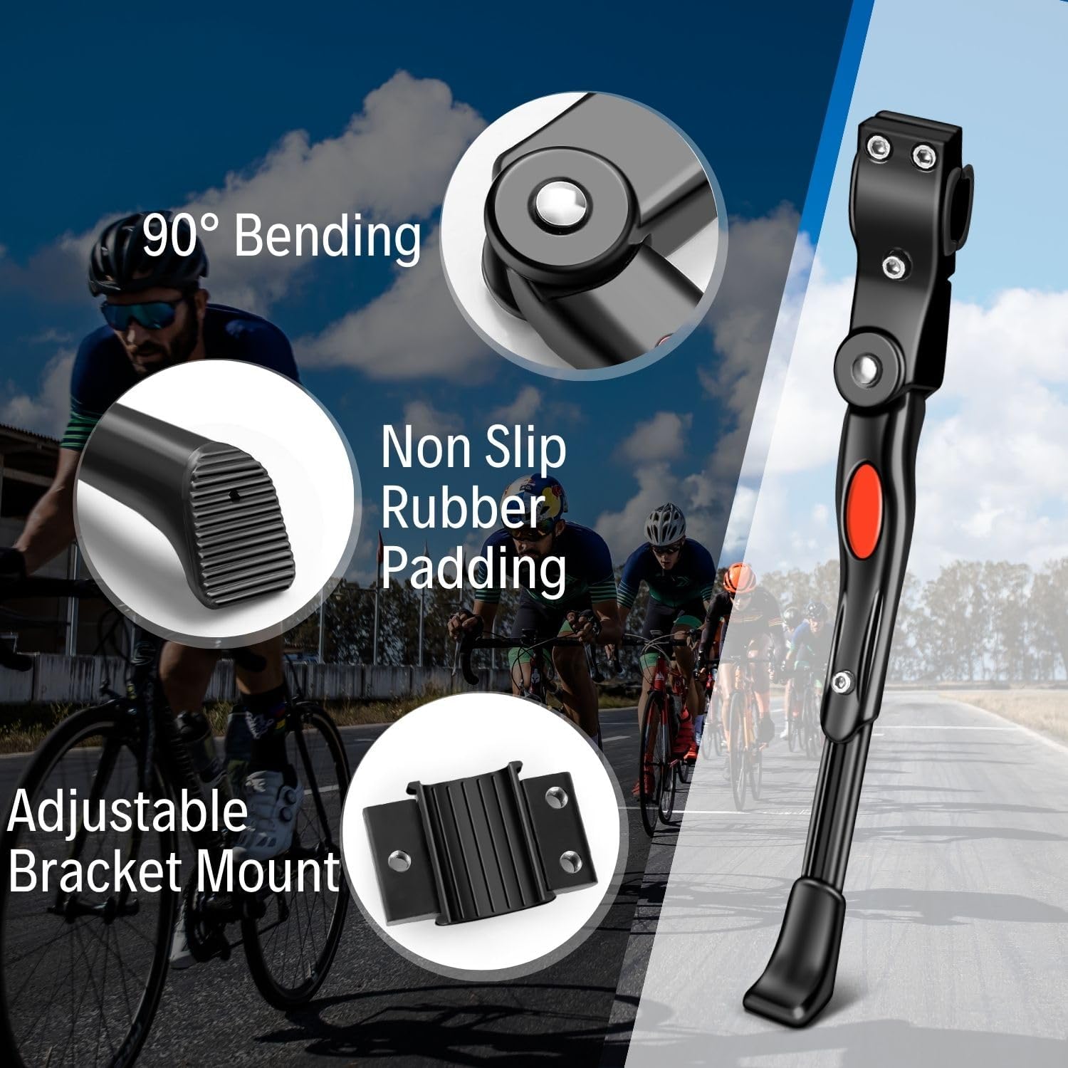 Flexzion Adjustable Bike Kickstand for 26 Inch Adult Mountain Bikes