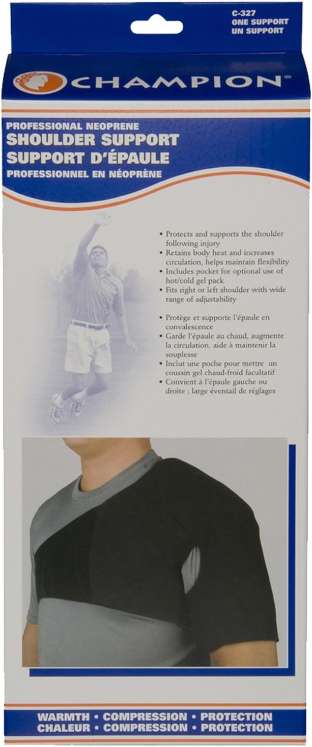 OTC Shoulder Support, Brace and Post-Surgical Protector, Neoprene, Medium