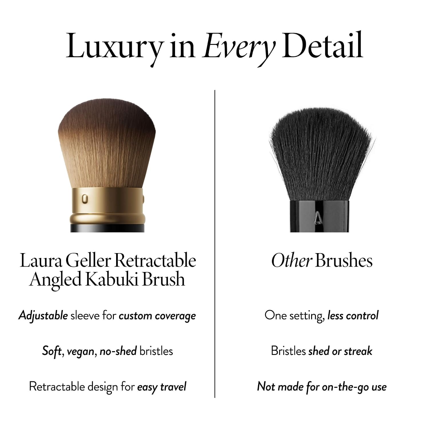LAURA GELLER NEW YORK Makeup Brushes - Retractable Angled Kabuki Brush