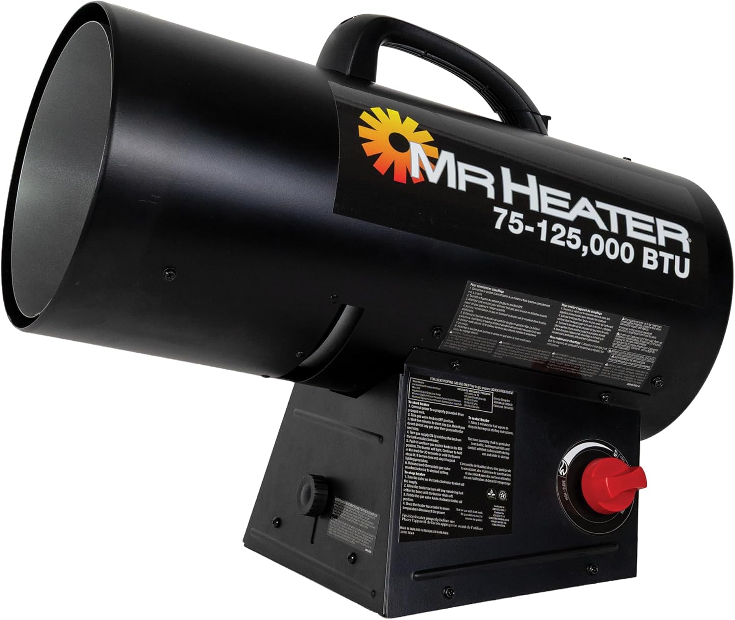 Mr. Heater 125,000 BTU Quiet Burner Technology Forced Air Propane Heater
