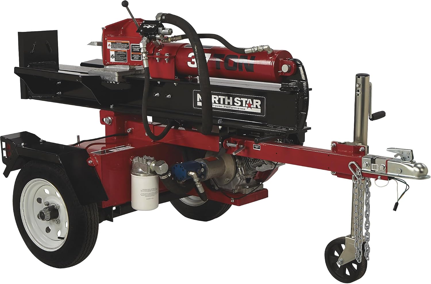 NorthStar Deluxe Horizontal/Vertical Log Splitter - 37-Ton Ram Force, 389cc Honda GX390 Engine