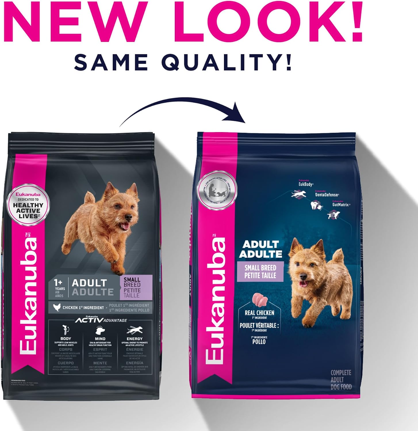 Eukanuba Adult Small Breed Dry Dog Food, 15 lb Bag.