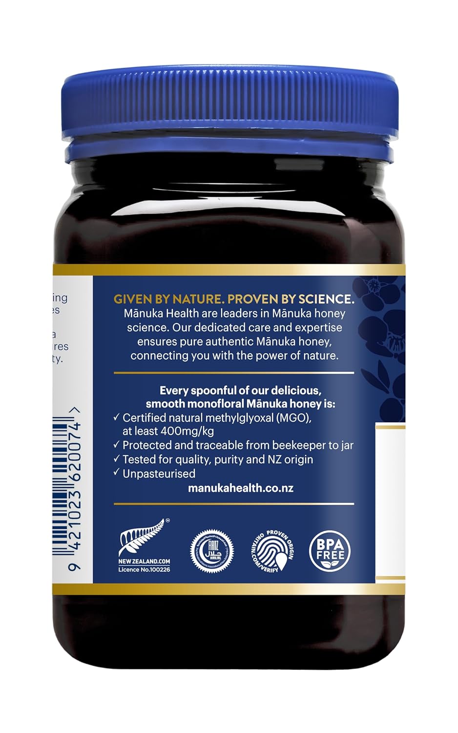 Manuka Health UMF 16+/MGO 573+ Manuka Honey (250g/8.8oz), Superfood, Authentic Raw Honey from New Zealand