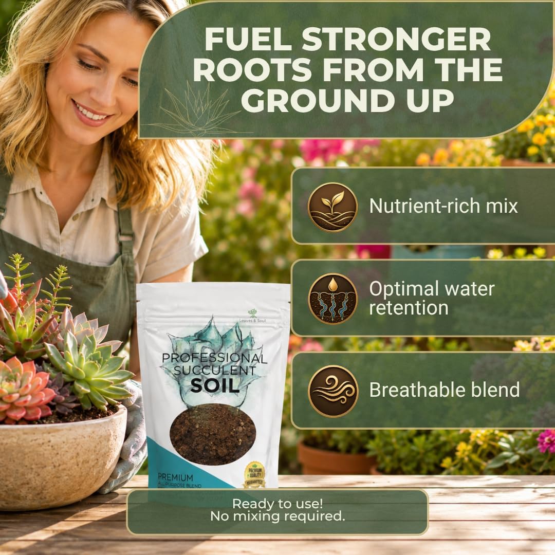 Professional Bonsai Soil Mix Ready to Use | Large 2.2 Quarts, Premium Potting Soil for Bonsai Trees