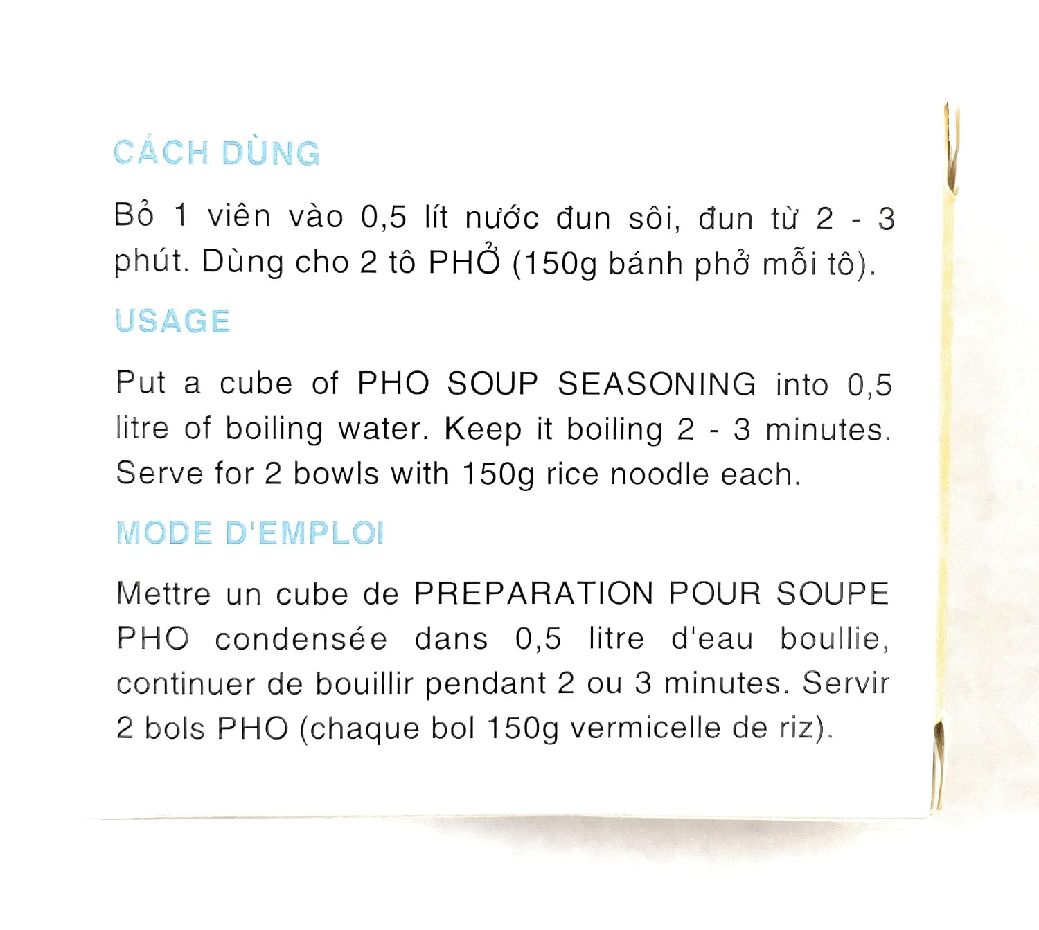 Pho Spice Cubes Beef Flavor