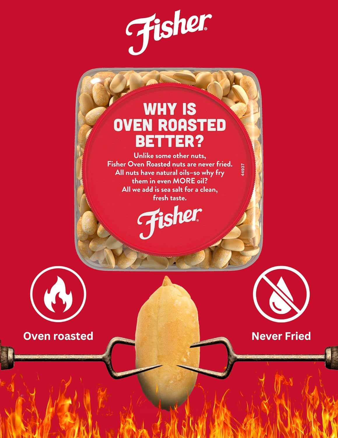 Fisher Oven Roasted Never Fried Deluxe Mixed Nuts, 24 Ounces