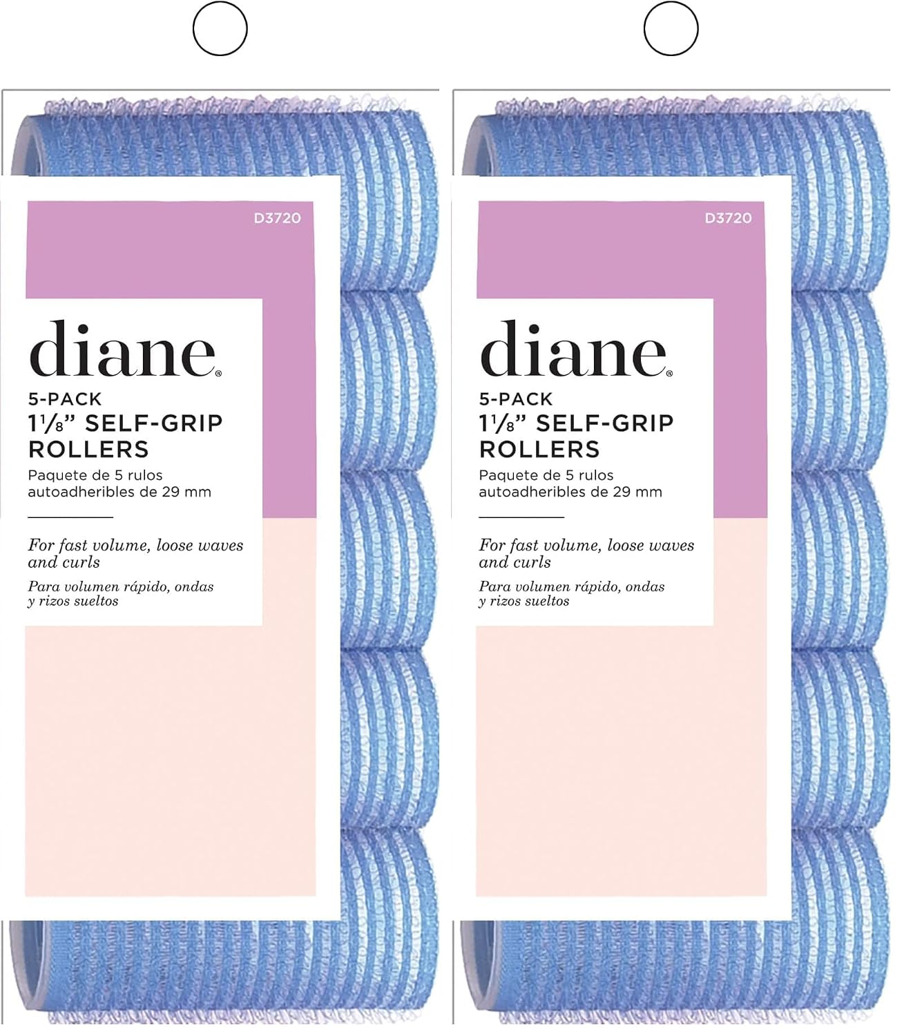 Diane D3720 Self Grip Rollers, Blue