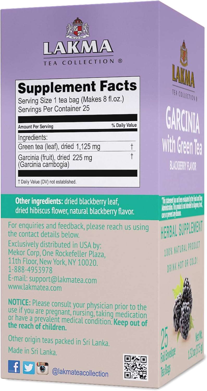 HYLEYS Lakma 14 Day Weight Loss Kit Green Tea - 42 Tea Bags