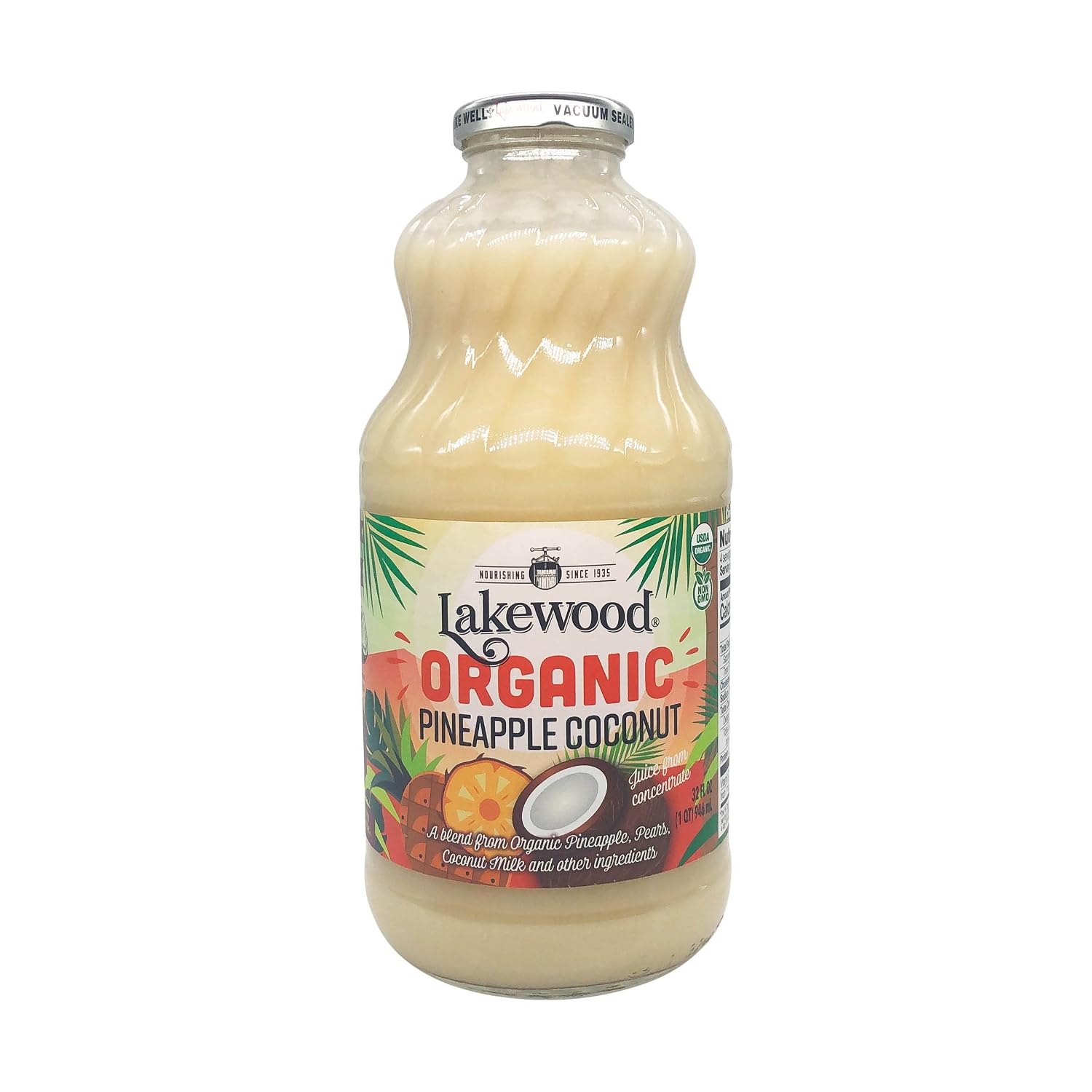 Lakewood Organic Pure Cranberry, Fresh Pressed, 32 Fl Oz (Pack of 6)